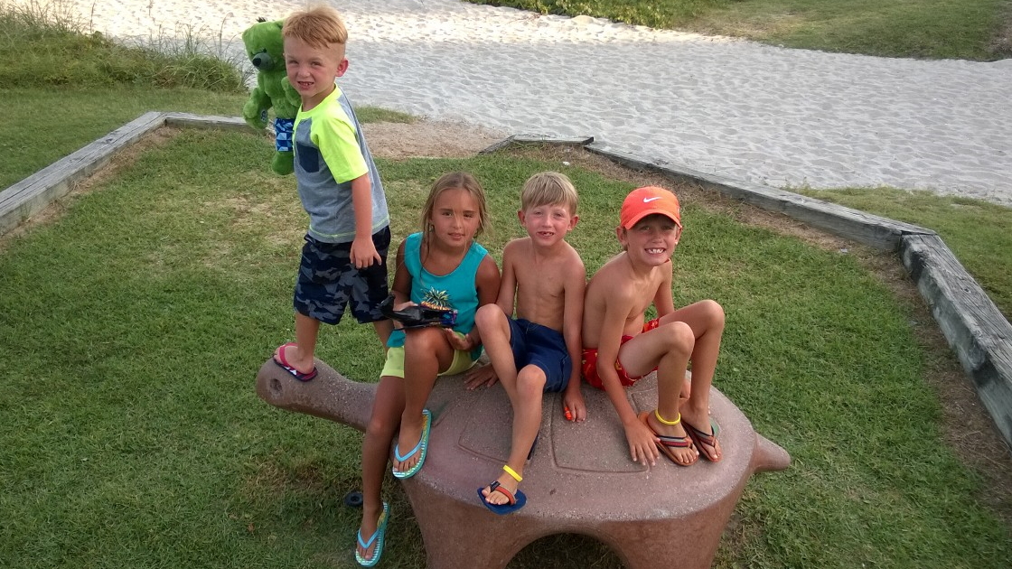 Four Grand Children at Myrtle Beach